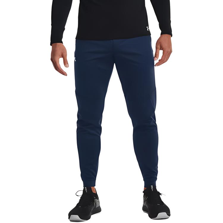 Under Armour Training Fleece Pants Men Bottoms Navy 1359147-408