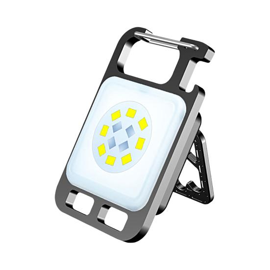 

Перезаряжаемый магнитный присоска, высокая яркость, пружинная открывалка для бутылок, аварийное освещение, мини-светодиодный фонарик, брелок, рабочий свет, товары для кемпинга белый