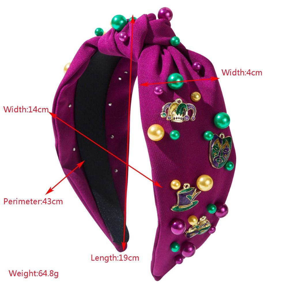 Hand Sewn Rhinestone Knot Hairband Bead Inlaid Crystal Beads Hair Band  Hair Accessories