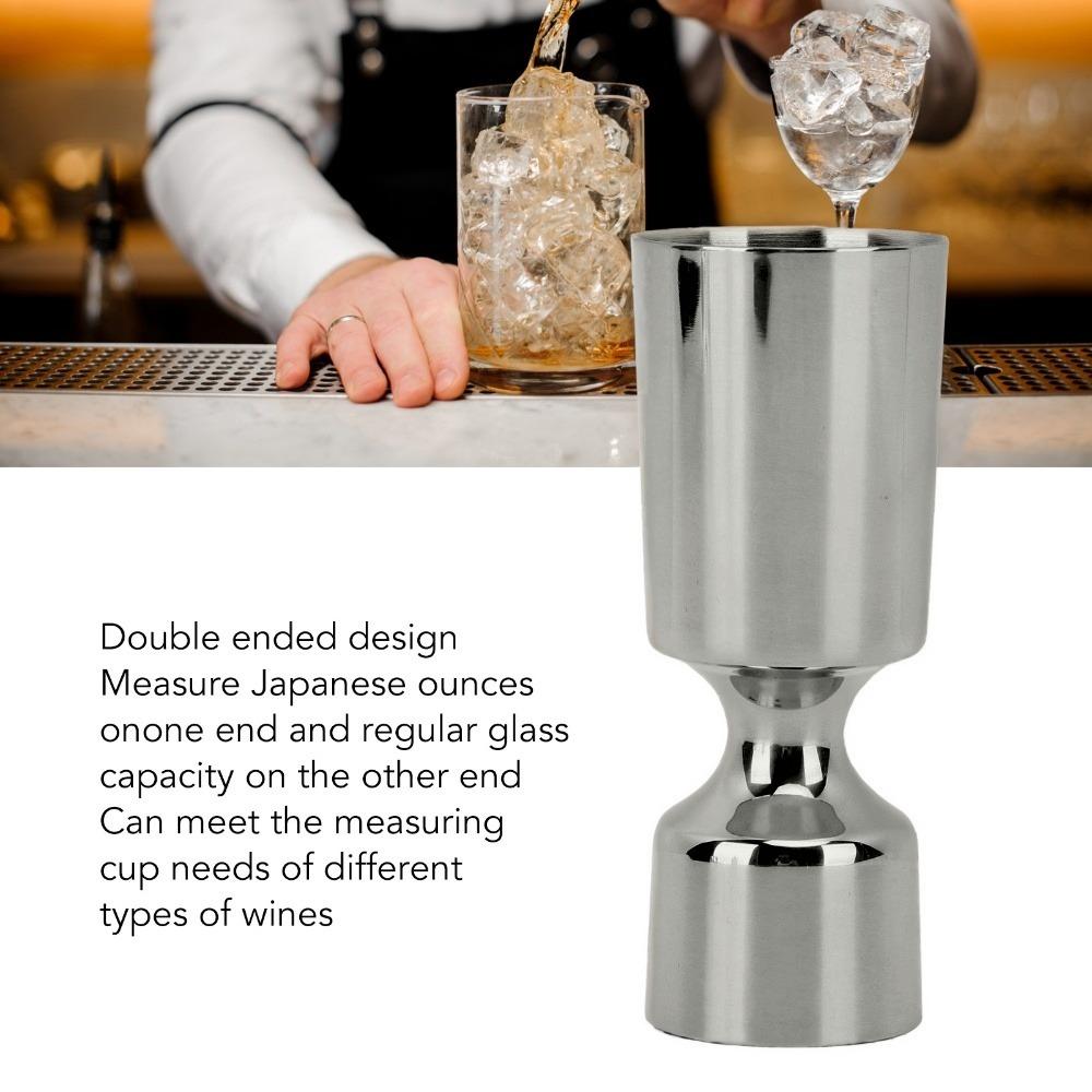 Dual Ounce Scales Double Head Measuring Cup 304 Stainless Steel Stainless Steel Jigger  Bartending