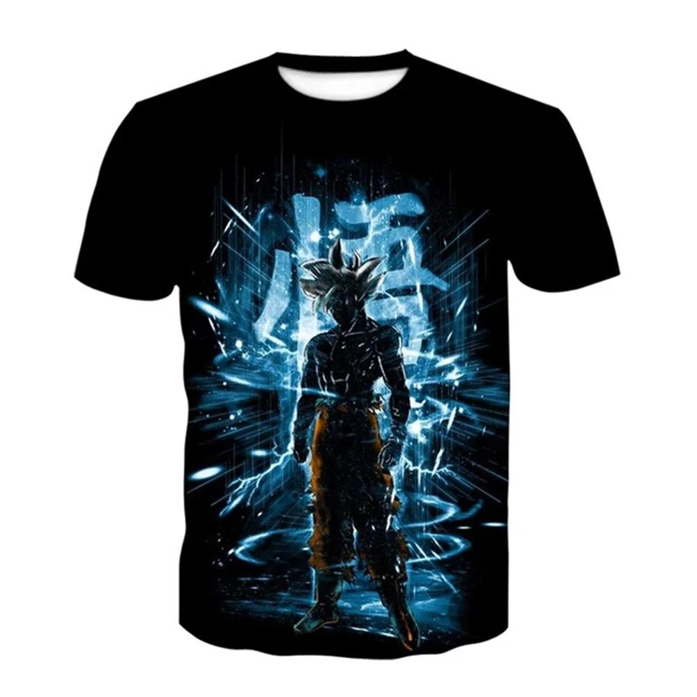 2025 Anime Short Sleeve Gentleman Y2k DragonballsT Shirt Men's Clothing Summer New in Tops and T-shirts Boy Narutos Clothes Tees