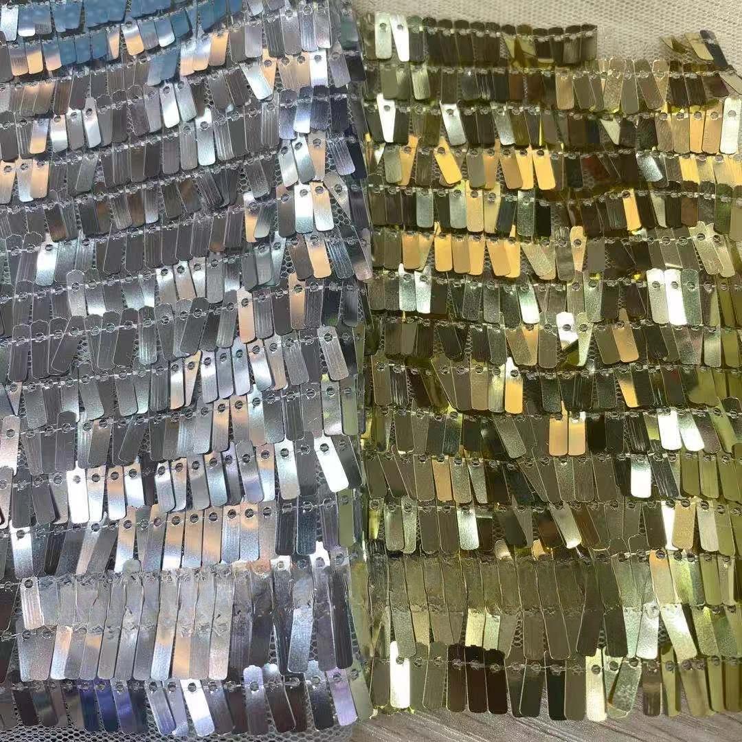 

1 ярд 3x9 прямоугольная сетчатая ткань с пайетками для пошива на заказ женских костюмов, платьев, сумок, сценических костюмов ручной работы 1Yard