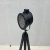 Floor Tripod Spotlight Lamp Theater Searchlight Metal With Wooden Tripod Decorative Full Mate Black