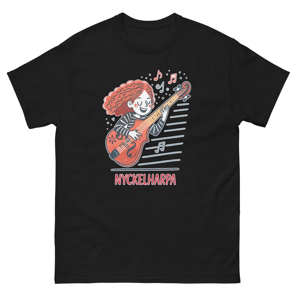 Nyckelharpa Musical Instrument Illustration T-Shirt