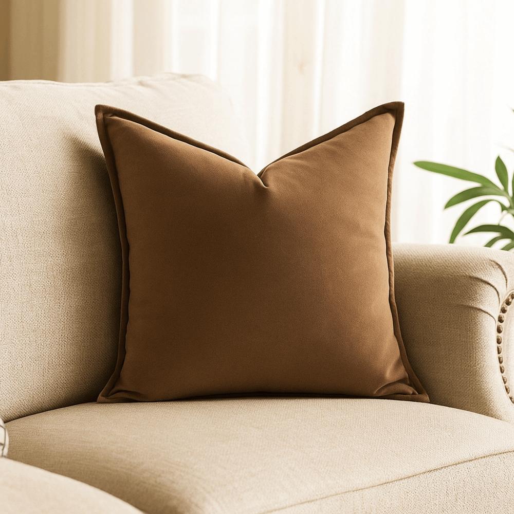 Nordic Style Pillow Covers Brown Coffee Cushion Cover Pillowslip Sofa Pillowcase Bedside