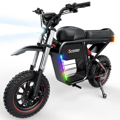 iScooter DX5 Max Electric Dirt Bike, 2000W Motor 52V 20AH Battery, E-Bike For Adults Dual Hydraulic Disc Brakes & NFC Color Display