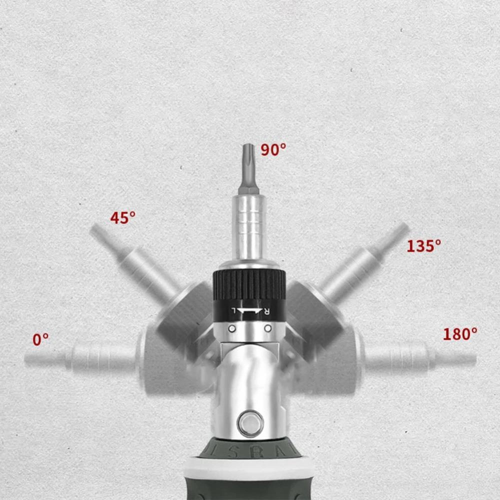 1PCS It Can Store The Batch Head Multifunctional Industrial Ratchet Screwdriver Set With 8 Magnetic Bits Chromium-vanadium Steel