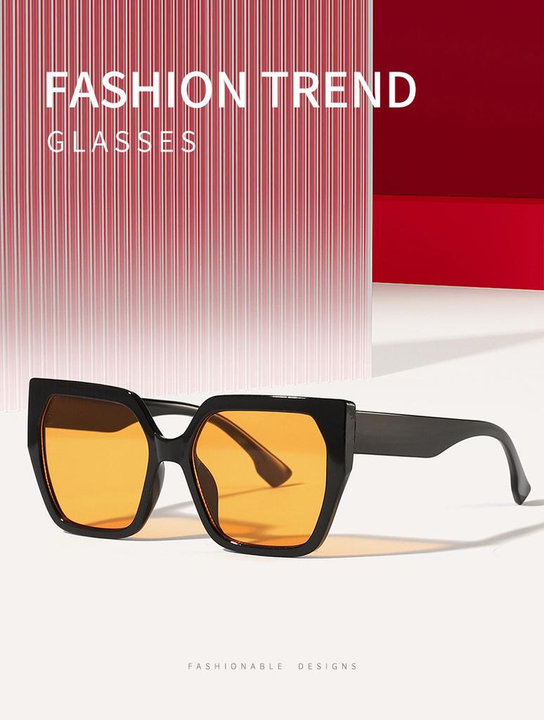 Fashion Large Frame Square Sunglasses For Women Trendy Brand Designer Black Oversized Sun Glasses Female Shades Eyewear UV400