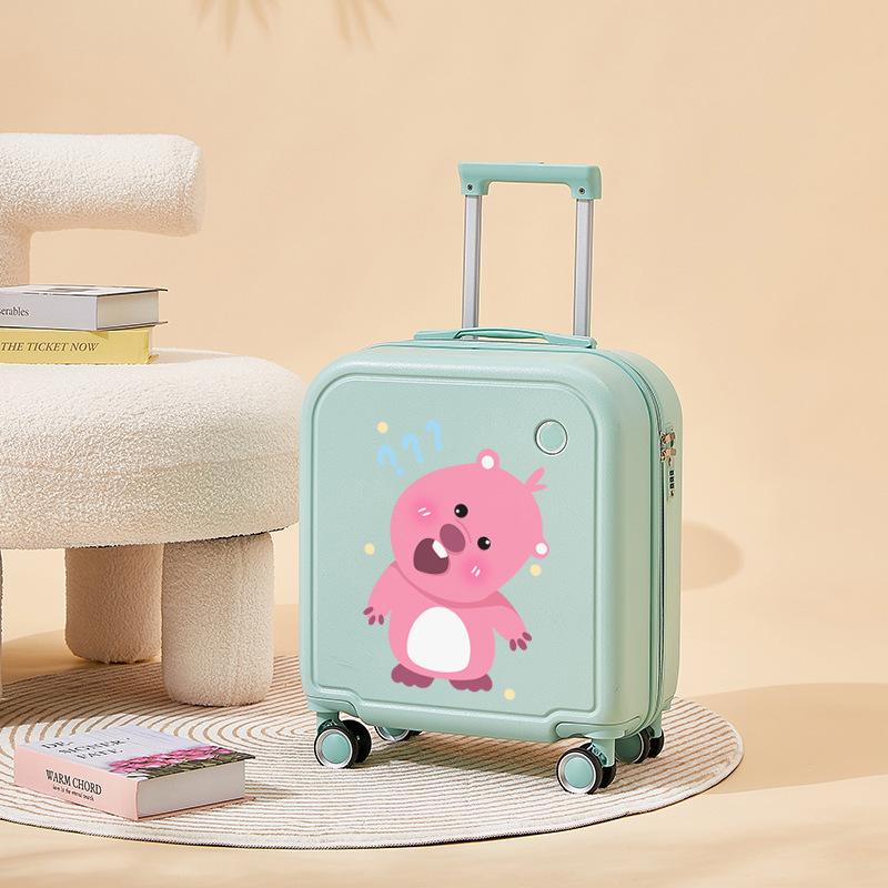 Husă de îmbarcare cu parolă pentru roată universală silențioasă pentru studenți 18 inchi și 20 inci Husă de călătorie distractivă pentru copii cu desene animate