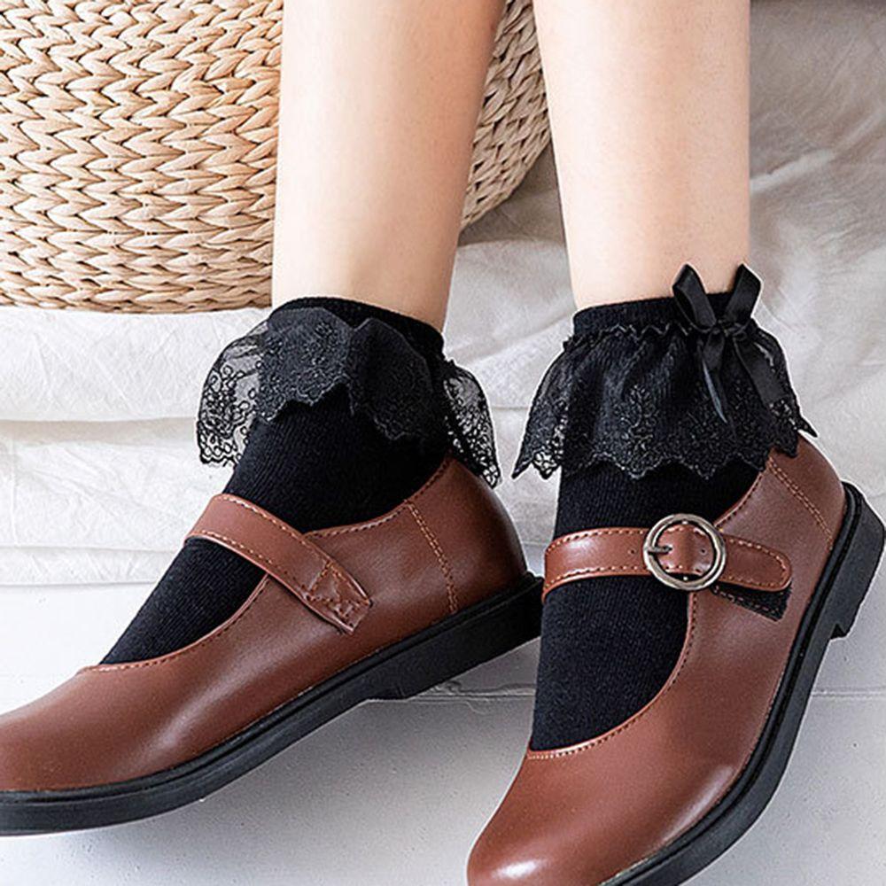 Girl Bow Knot Breathable Cotton Princess Socks Short Sock Ankle Sock Lace Ruffle