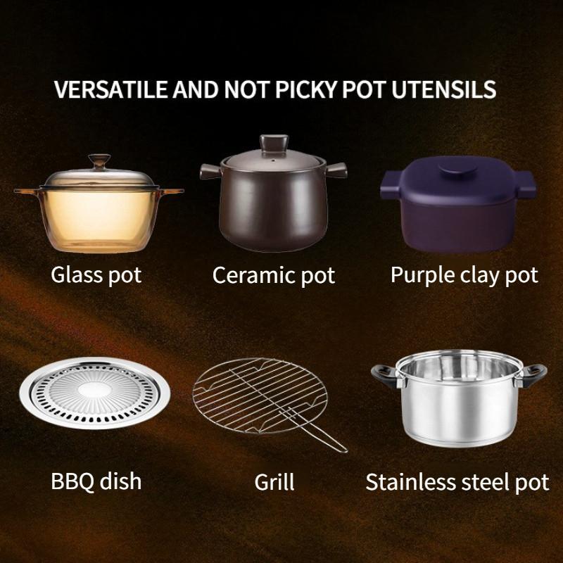 Restaurant Commercial Electric Ceramic Stove Embedded Line Control High-power Hot Pot  Barbecue Electric Stove Hot Pot