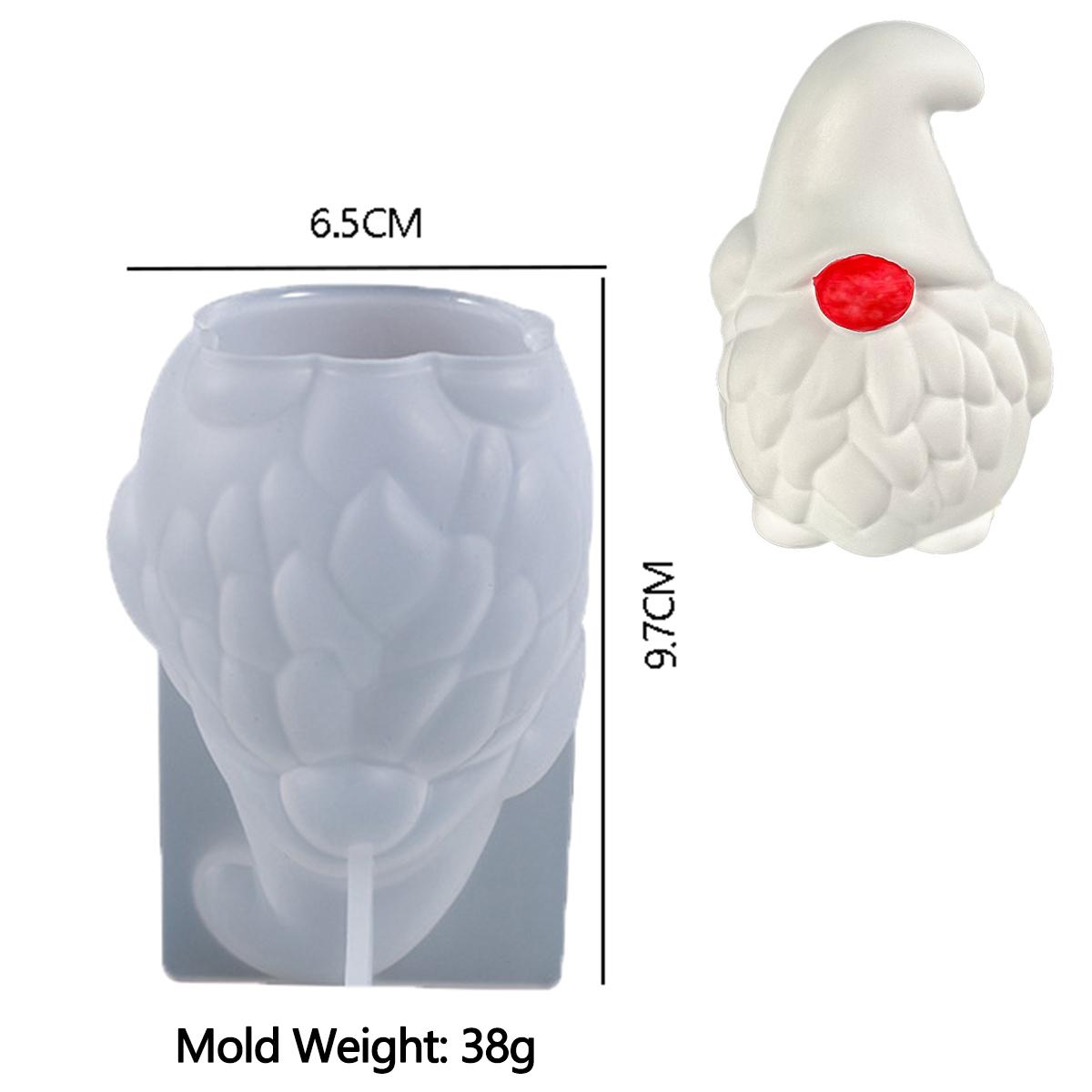 

Силиконовая форма для свечей Санта-Клауса, рождественское украшение, праздничные подарки, изготовление форм, гипсовая смола, мыло, домашний декор