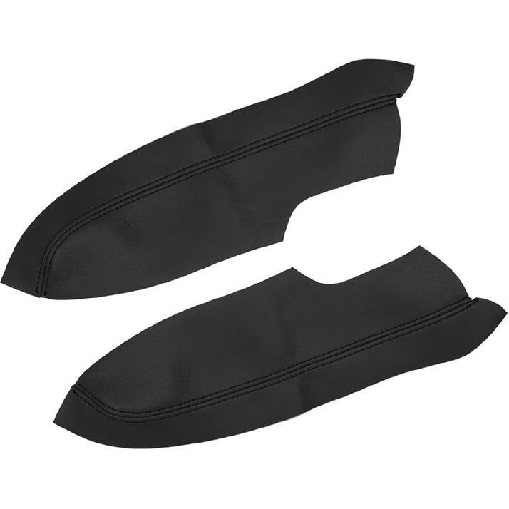 

1 Pair Synthetic Leather Car Front Door Panels Armrest Cover Black for Honda Civic 2006-2011 Sedan Replacement