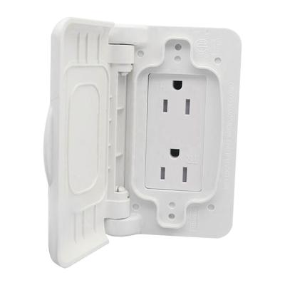 Replacement 125V 15A White US Plug Socket For Trailers, Campers, RVs
