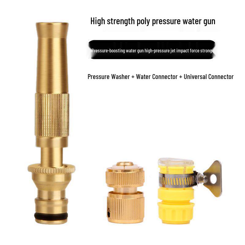 High-Pressure All-Copper Car Wash Spray Gun Set with Hose and Nozzle