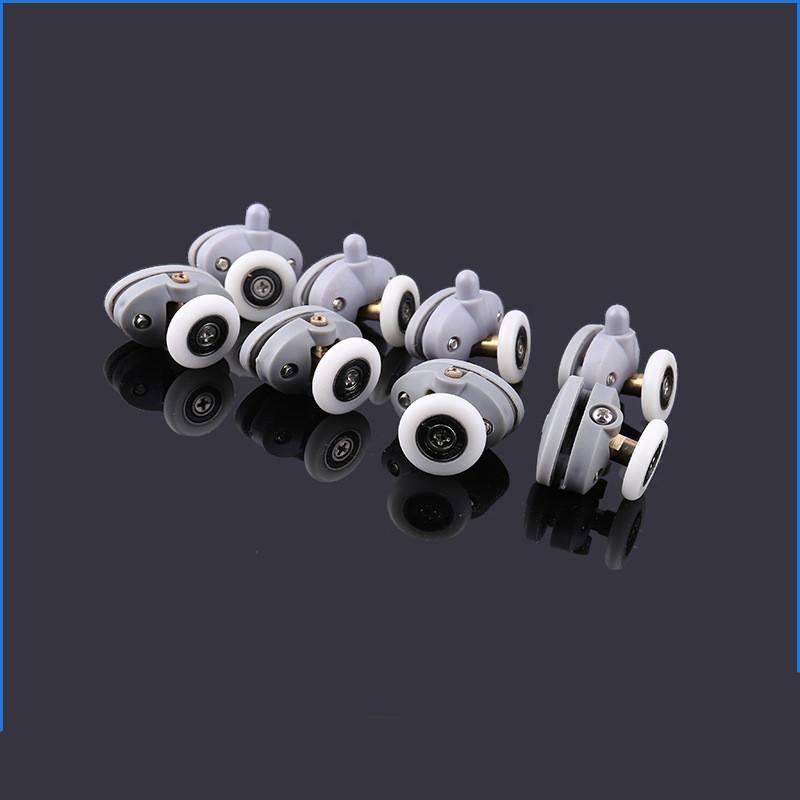 4pcs-8pcs/set New Oval 23mm 25mm ABS Nylon Single Pop Up Pulley Runner Wheel Shower Cabin Sliding Glass Door Rollers Hardware
