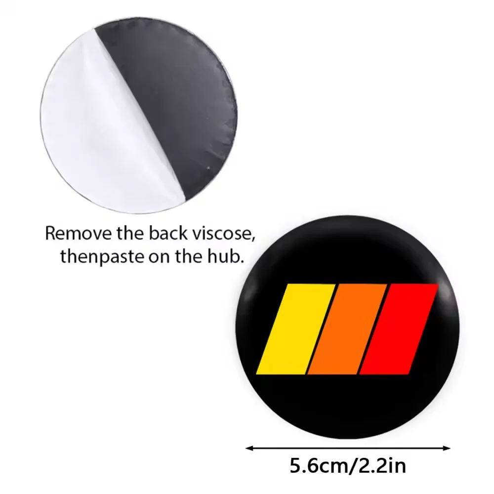 4pcs 56mm 60mm Universal Car Wheel Center Cover Hub Cap Sticker Replacement