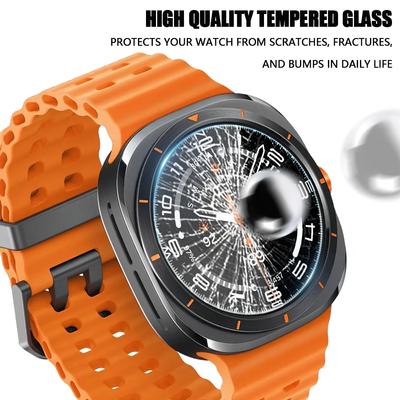 5PCS Anti-Scratch Screen Protector for Samsung Galaxy Watch 8 Classic 46mm 9H Tempered Glass Film for Galaxy Watch 7 Ultra 47mm 40mm 44mm