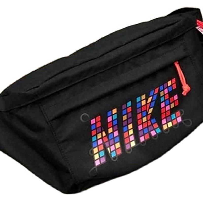 Nike Polyester One Shoulder Crossbody Bag Sling Bag Fanny Pack Regular Unisex Black Casual DD1752-010