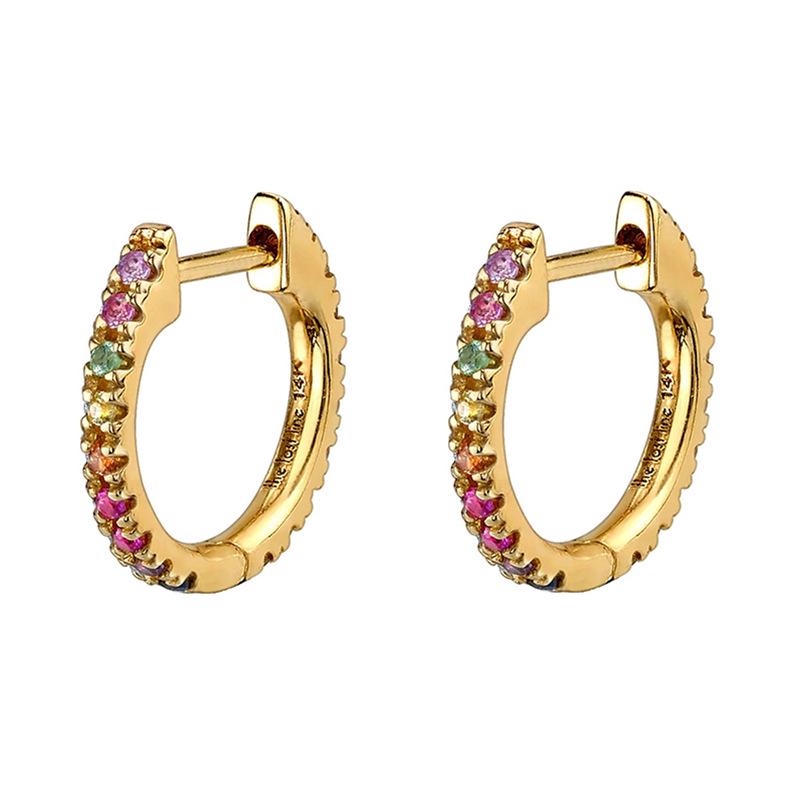 Cross-Border Elegant Women's Zircon Ear Cuffs and Hoops