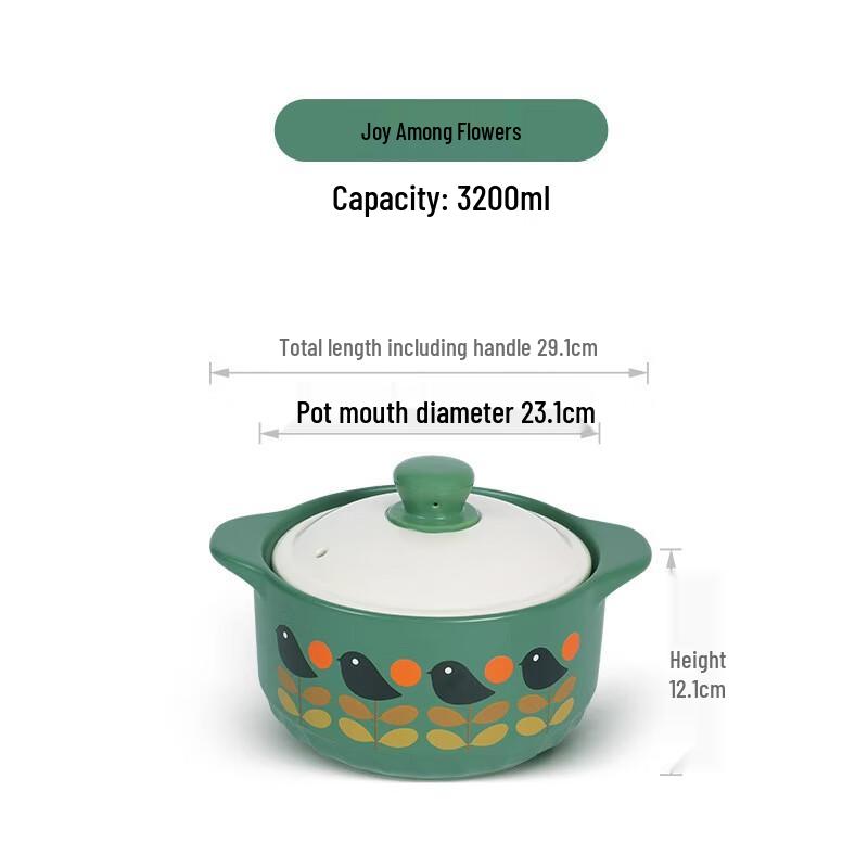ZMR High Temperature Ceramic Stew Pot