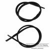 1 Pair NEW Fits For 2016- Honda HR-V Black Rubber Roof Trim Seal Molding