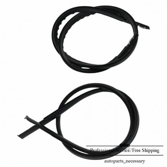 1 Pair NEW Fits For 2016- Honda HR-V Black Rubber Roof Trim Seal Molding