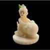 Makhan Krishna Ivory Finish | Krishna Idol for Home Decor| Laddu Gopal Murti for Gifting | Small Krishna Statue for Office Desk | Makhan Chor Idol