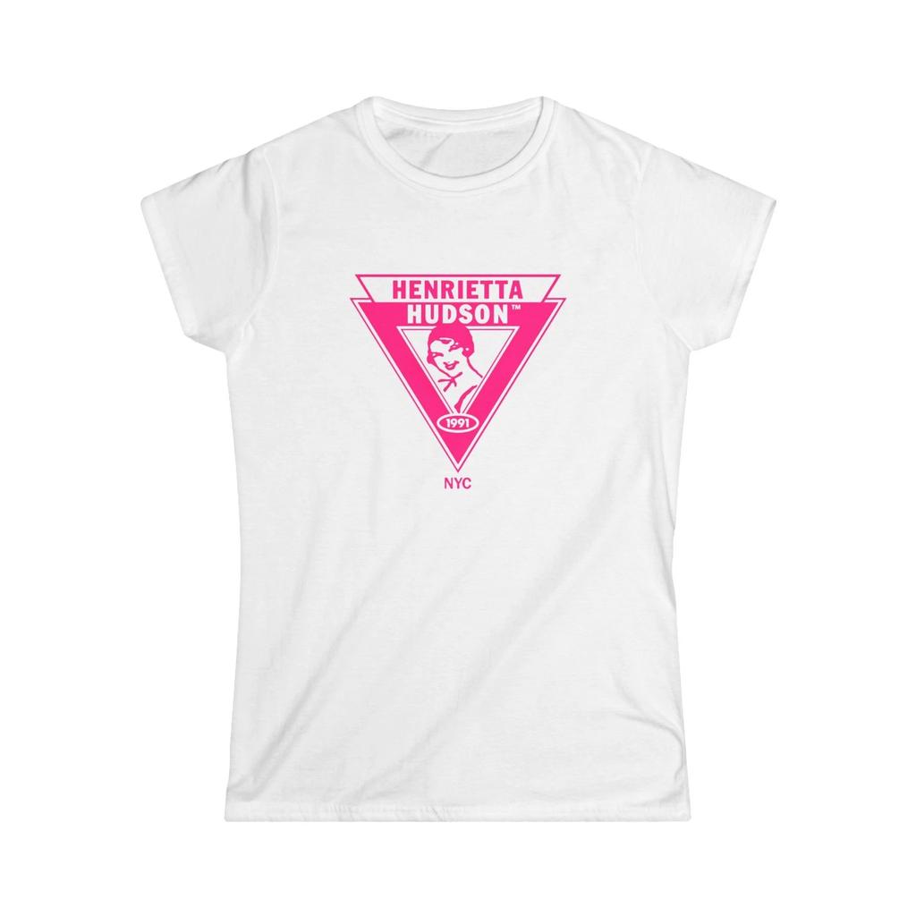 HENRIETTA HUDSONS Lesbian Dyke Bar Women's Softstyle Tee NYC Greenwich Village