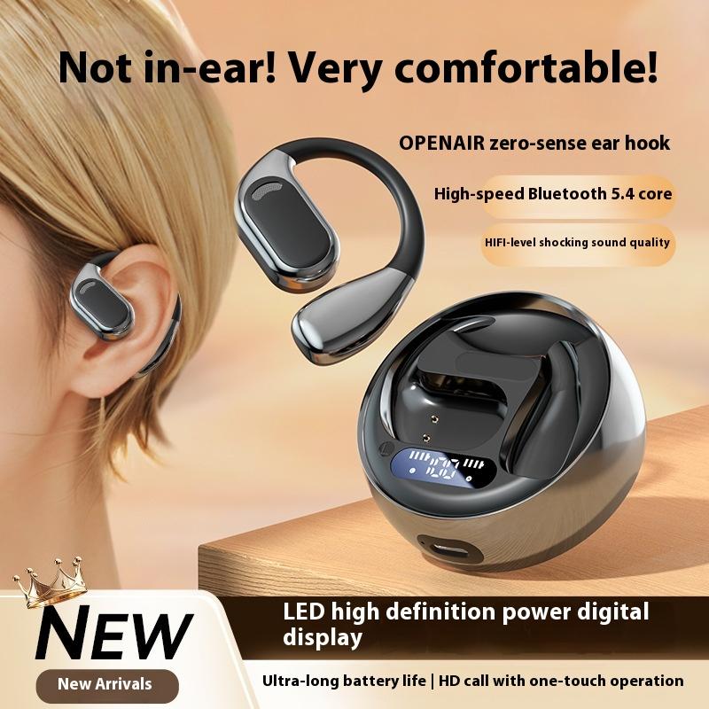 Wireless Bluetooth Headset M76 Hanging Ears, Not In The Ears, No Sound Leakage, High Sound Quality, Long Battery Life, Power Display