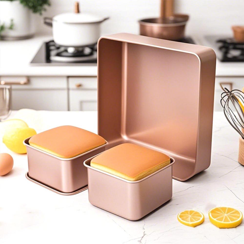 Carbon Steel Square Bread Baking Pan Non-Stick Baking Tray Pizza Bread Mold Kitchen