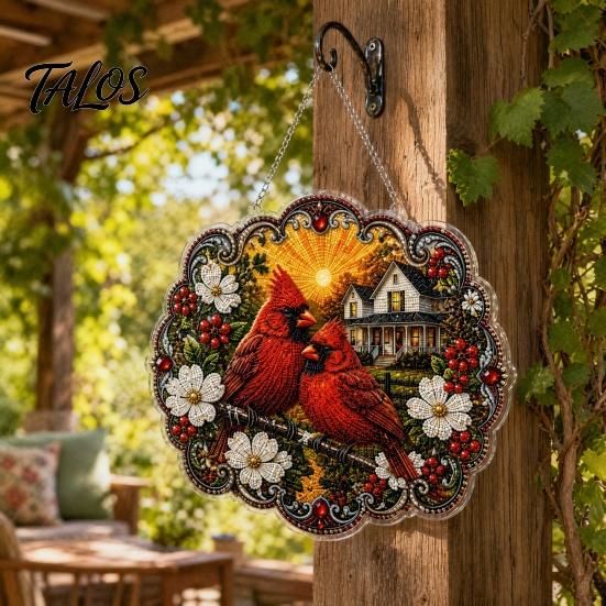 Vibrant Color Ornament Highland Cow Diamond Art Hanging Ornament, Sunflowers Decor, Creative Office Decorative Pendant Aesthetic for Home Bedroom