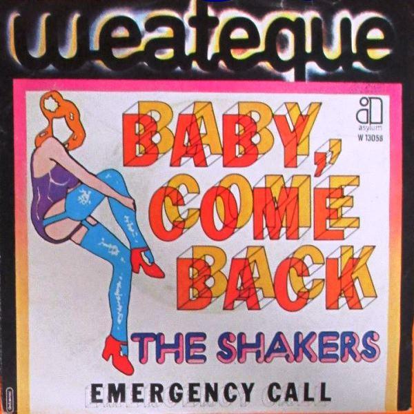 

7inch Record SHAKERS Baby Come Back W13058 Asylum Records 1976 Italy Reggae Ska Dub Used