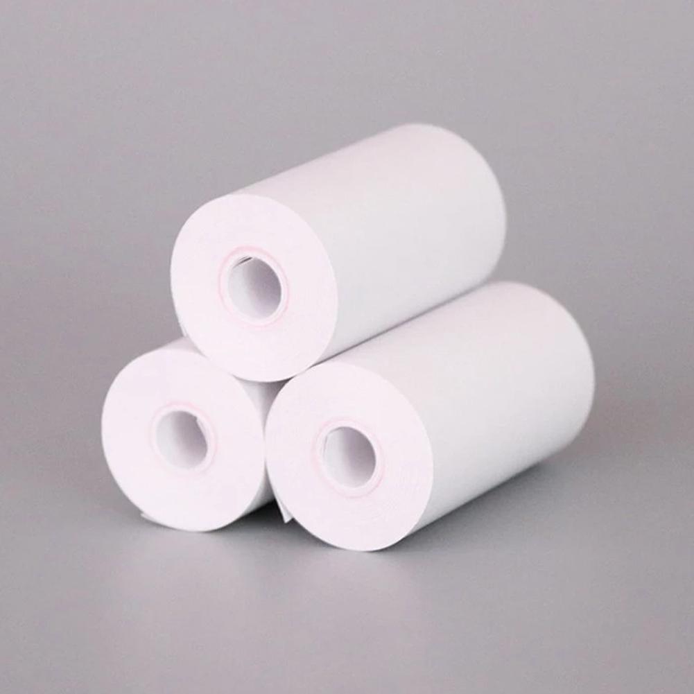 10 Rolls White Blank Thermal Paper Roll 57x25mm/2.17x0.98in Photo Picture Receipt Memo Printing