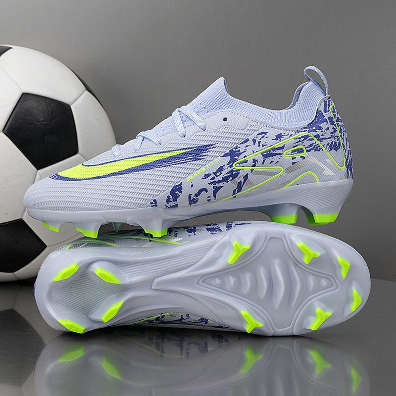 High-top football shoes men's artificial turf women's AG long nails TF broken nails children's football shoes can be