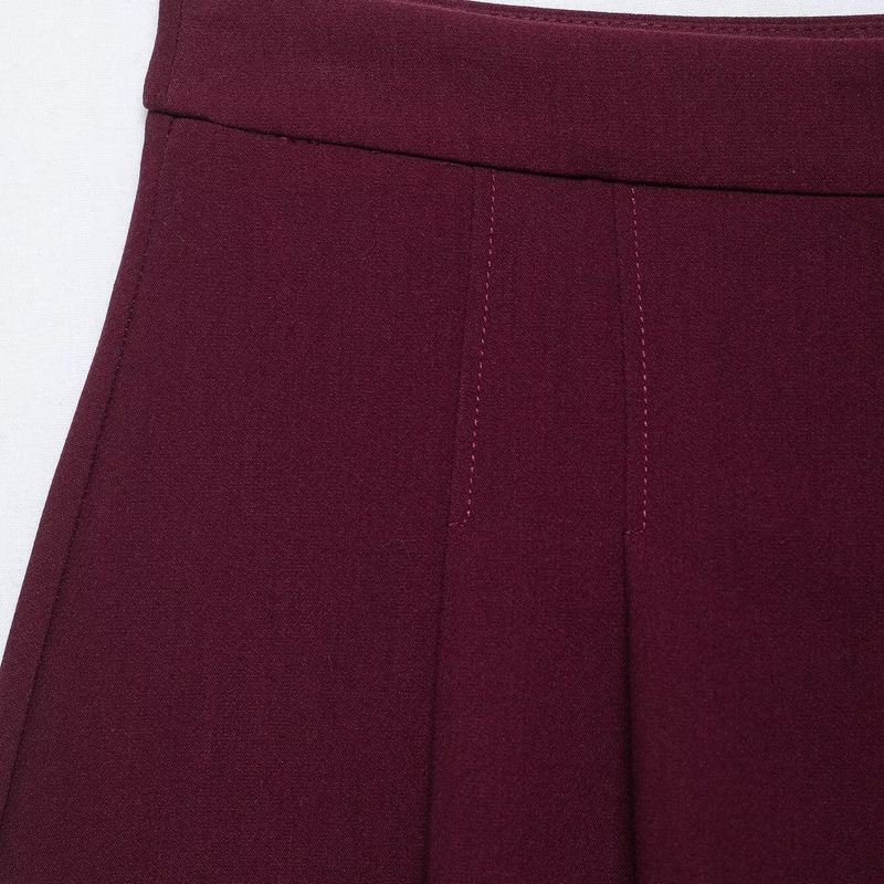 Kaslead New Arrival Women's Fashion Style Stylish Simple and Versatile Pleated Decorative Culottes 1478525