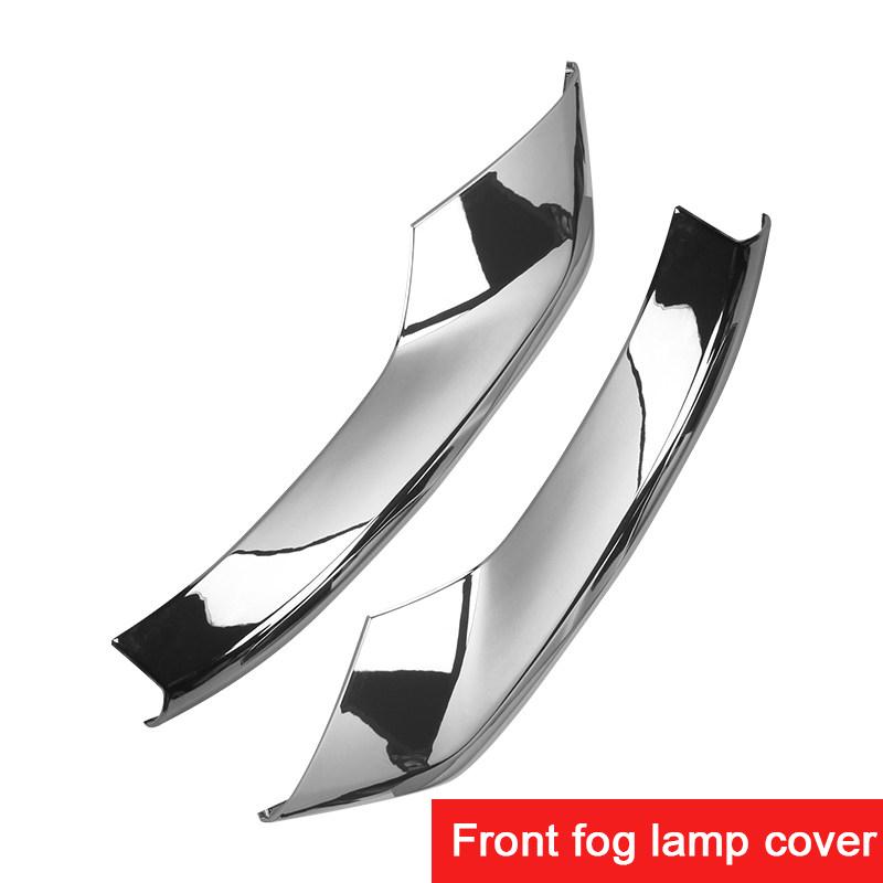 Für Mazda 3 Axela ABS Chrom Auto Vorne Hinten Zurück Nebel Licht Lampe Abdeckung Trim Stoßstange Reflektor Zubehör