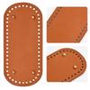 Bag Bases for Crochet 22x10cm 8x18cm Crochet Bag Bottom Bases Leather Bag Bottom Oval Round Rectangle Bottom Bag Bases