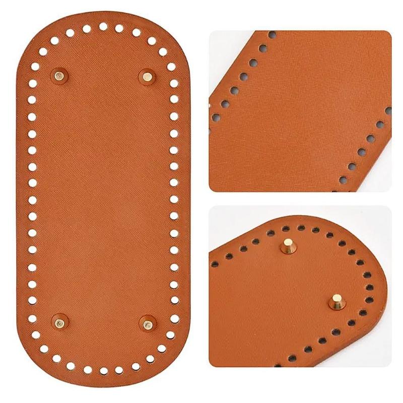 Bag Bases for Crochet 22x10cm 8x18cm Crochet Bag Bottom Bases Leather Bag Bottom Oval Round Rectangle Bottom Bag Bases