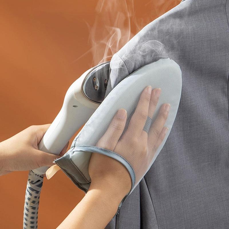 Mini Handheld Ironing Gloves, Home Fabric Ironing Board, Hanging Ironing Clothes Pad Ironing Gloves Garment Steamer Anti-Steam Gloves