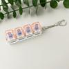Transparent 4-Key Decompression Keychain with Light and Sound Effects