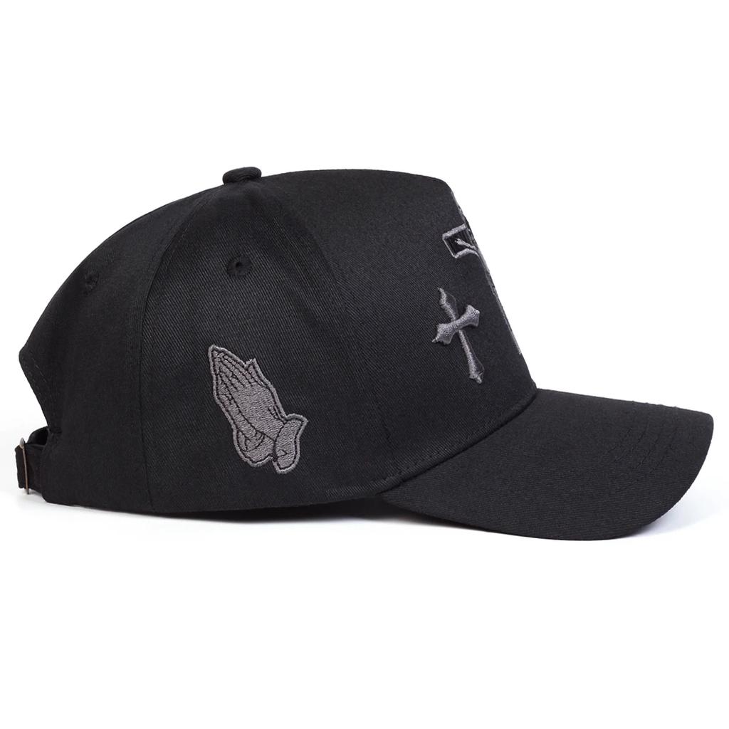 Unisex Kruis Borduurwerk Baseballpetten Lente en Herfst Buiten Verstelbaar Casual Petten Zonnehoed Sportpet