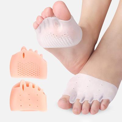 1 Pair Silicone Toe Separators for Women Supportive Toe Spacers for Overlapping Toes Foot Corrector Forefoot Pad for Plantar Pain Relief