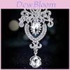 Fashion Crown Crystal Brooch Alloy Jewelry Accessory For Women