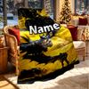 Custom Name Personalized Batman Print Blanket, Home Decor, Bedroom, Sofa, Camping, Couch, Gifts for Birthday Christmas