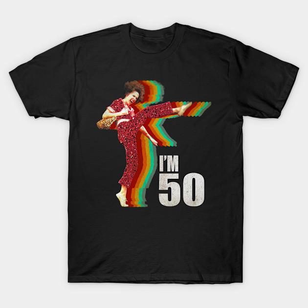 

Men Black Print T-shirt Sally O Malley I M 50 No-Cut Transfer Paper Print Cotton Tshirt 4XL чорний