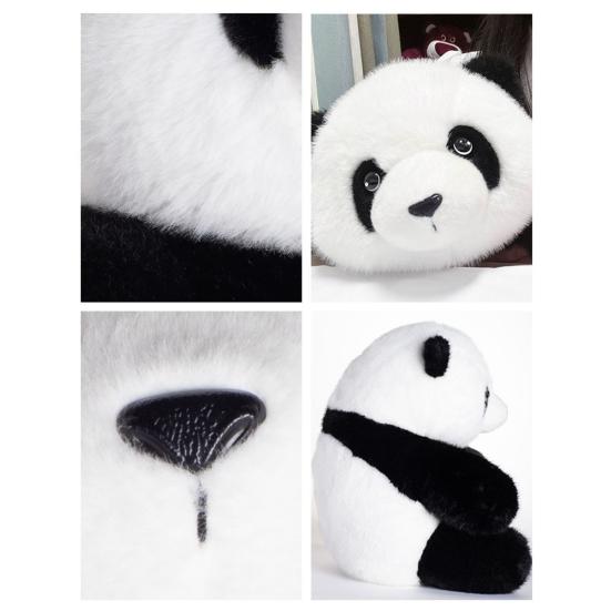 Realistic Panda Plush Toy Soft Stuffed Animal Cute Bear Plushie Simulation Fluffy Panda Doll Kawaii Gift for Girls