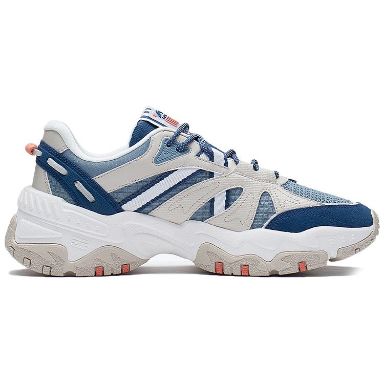 Li Ning New Path 2.0 Shock Absorption Rebound Low Top Sports Casual Shoes Men Sneakers Blue Gray AGLS051-4