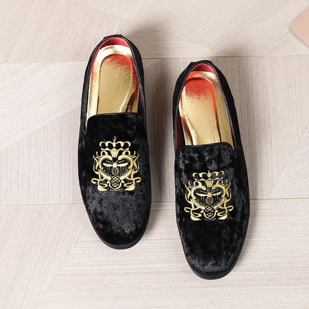 Men's Casual Shoes Spring and Autumn Fashion Men's Shoe Driving Shoes Red Soled Men's Casual Leather Shoes Loafers Men 47 48 49