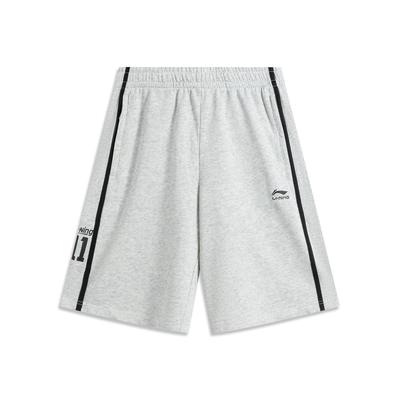 Sports Lifestyle Series Letter Elastic Simple Color Block Casual Shorts Men Shorts Flower-Gray Chuan-Stone-Gray AKSV279-3